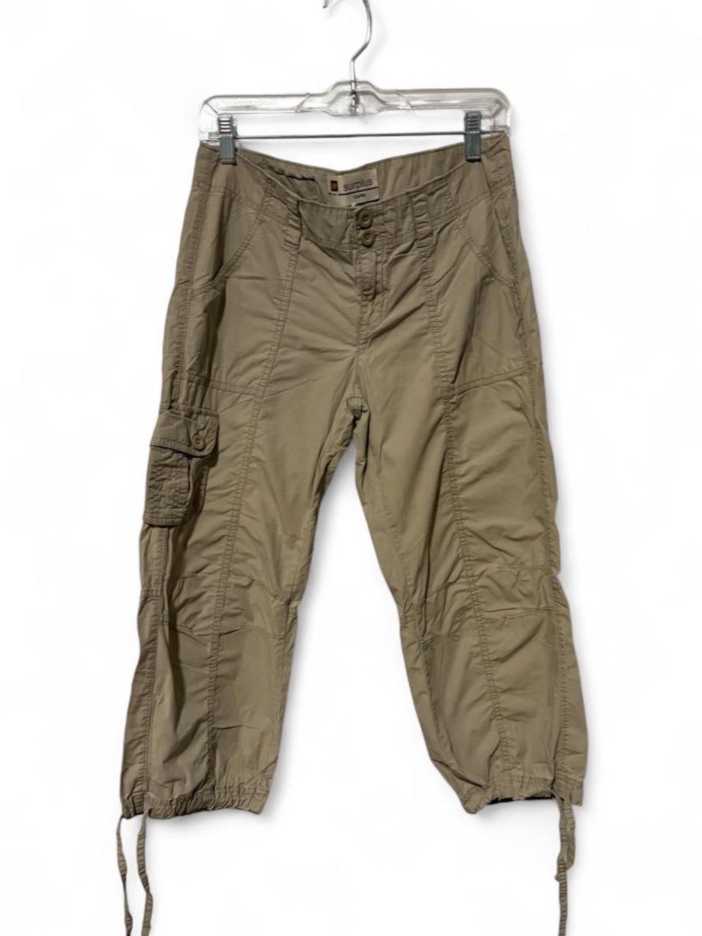 Gap size 6 Vintage Y2K khaki cargo cropped capri pants